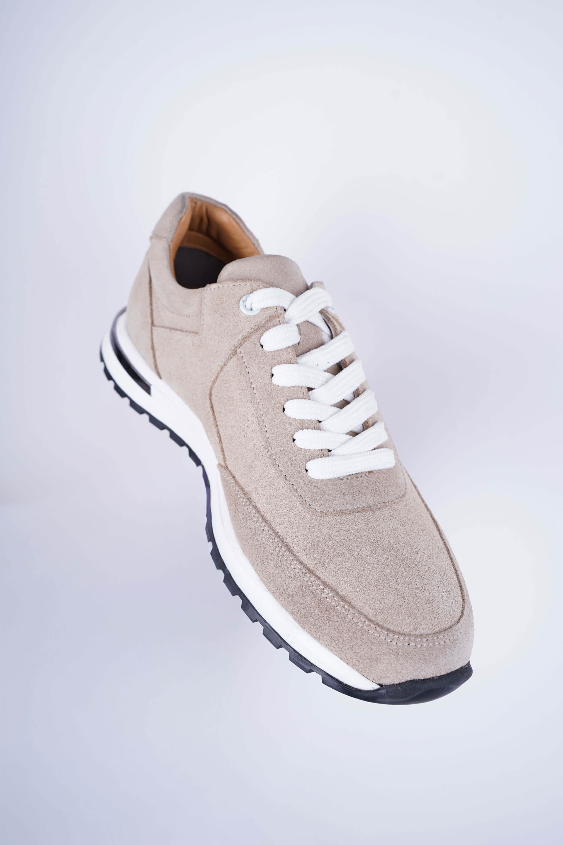 Soft Pace Bej Süet Günlük Sneaker - Scalora