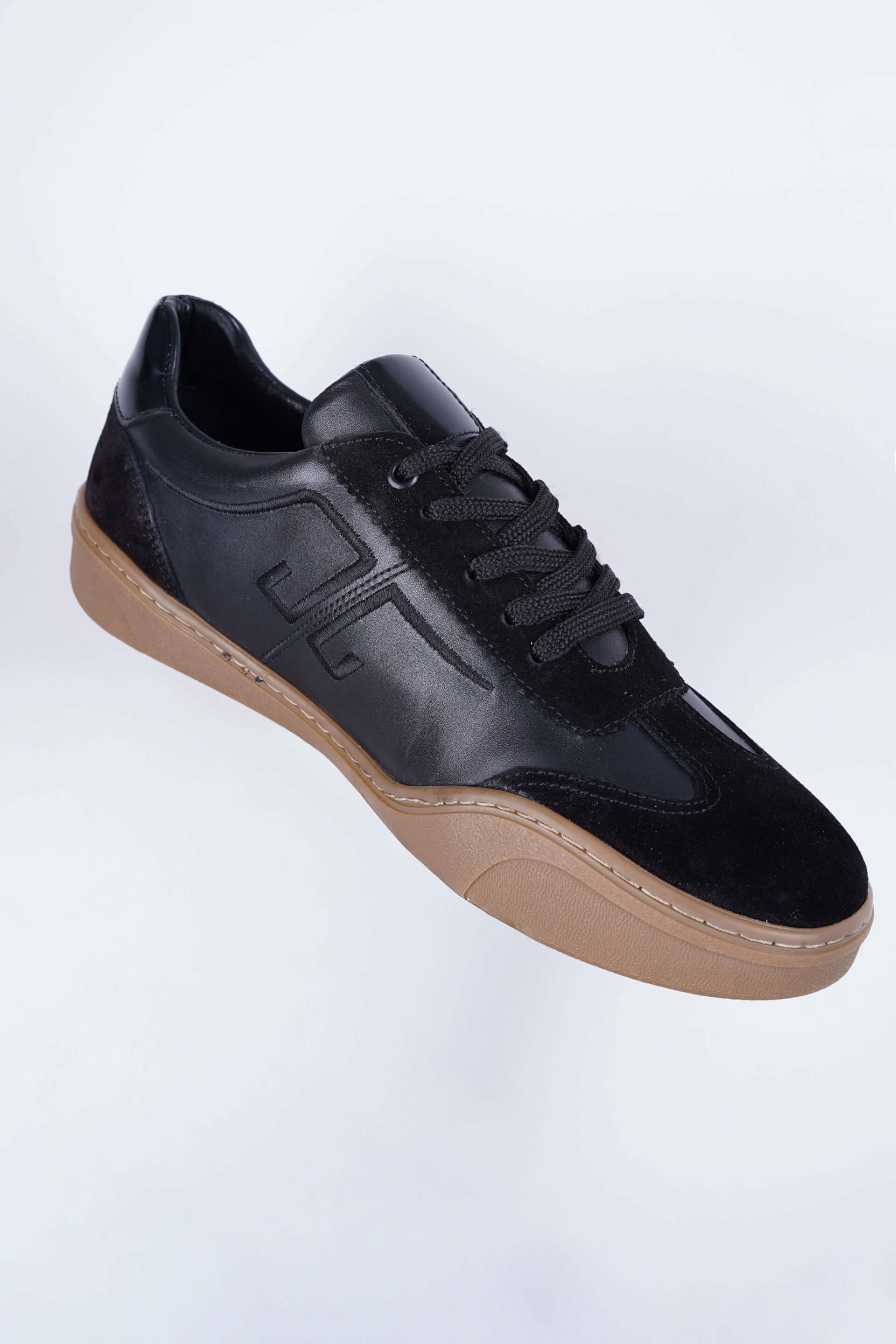 Noir Edge Siyah Deri Casual Ayakkabı - Scalora