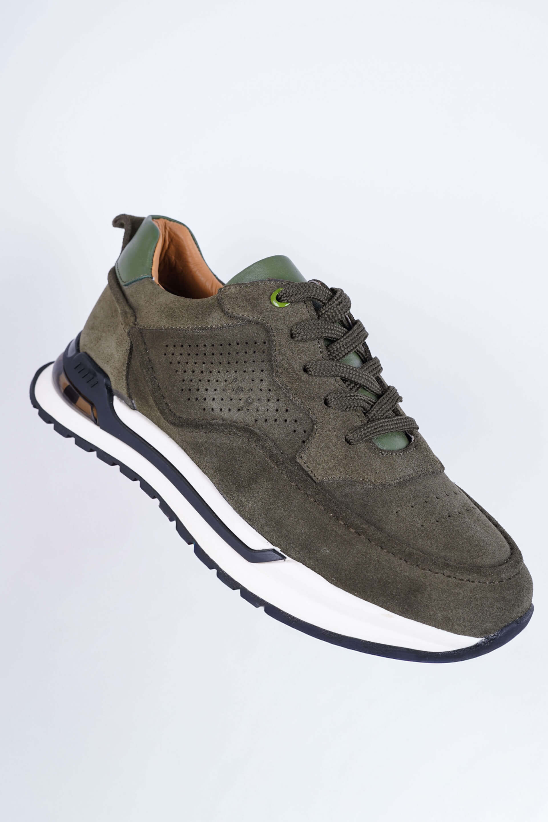 Terra Move Haki Süet Günlük Sneaker - Scalora