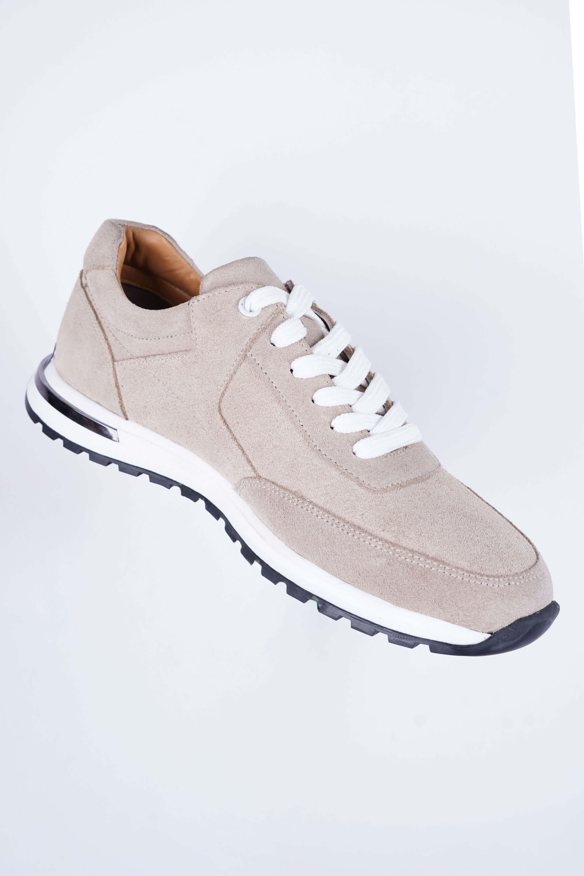 Soft Pace Bej Süet Günlük Sneaker - Scalora