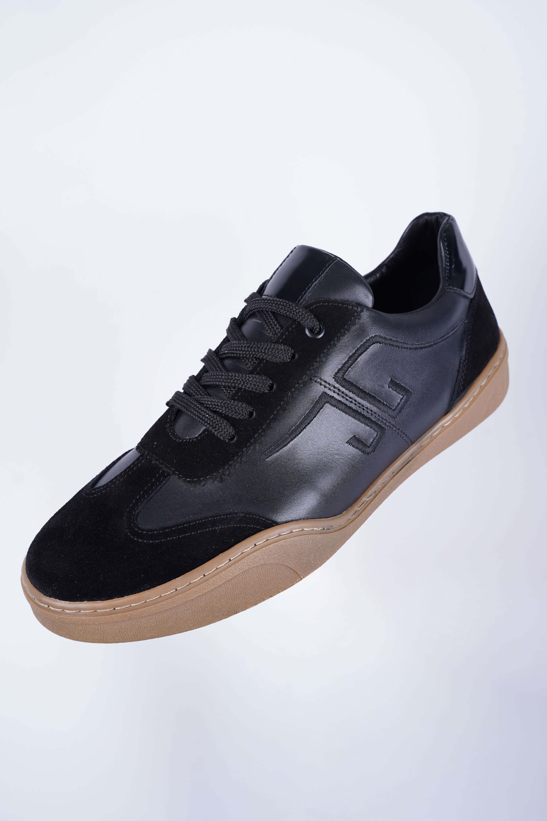 Noir Edge Siyah Deri Casual Ayakkabı - Scalora