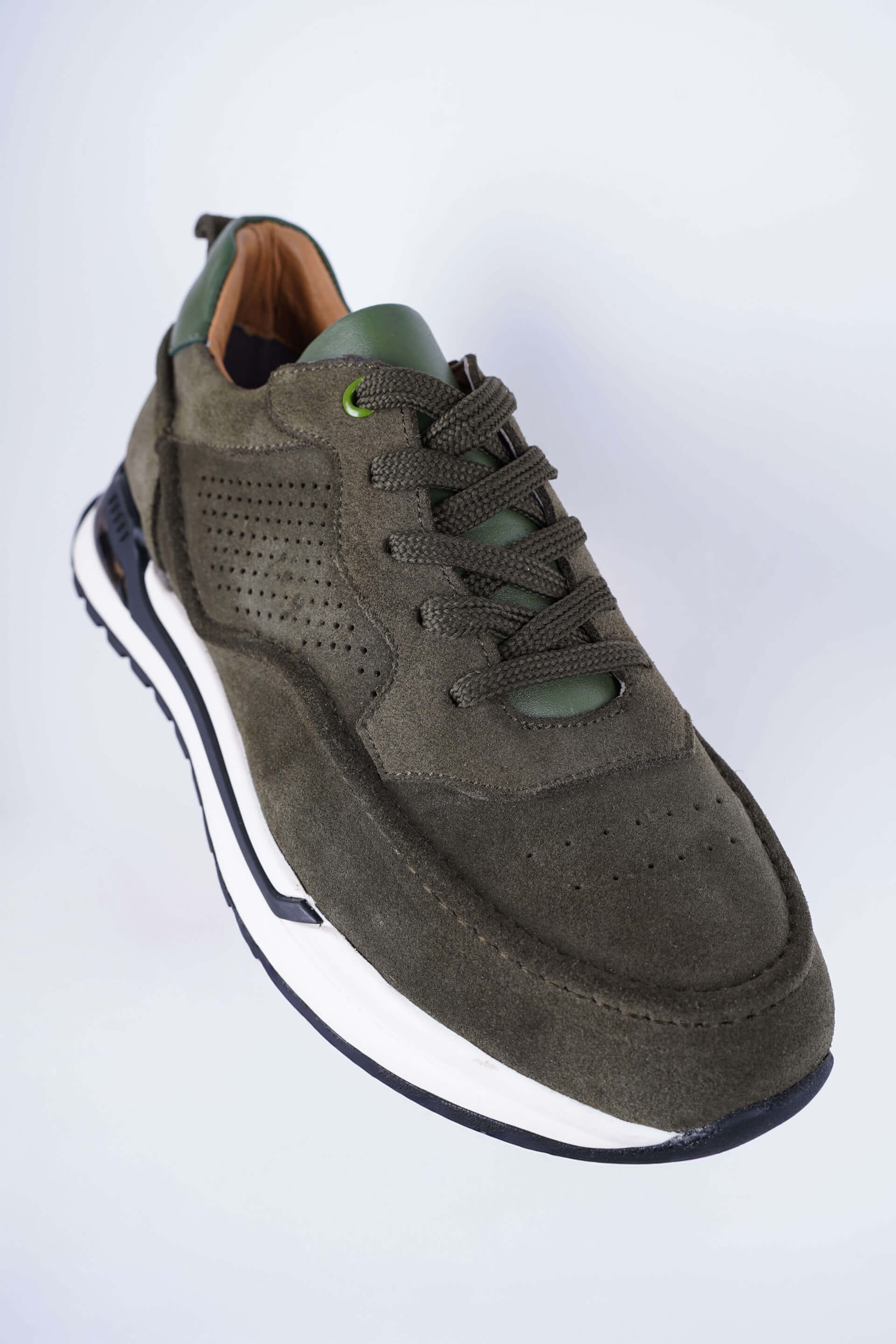 Terra Move Haki Süet Günlük Sneaker - Scalora