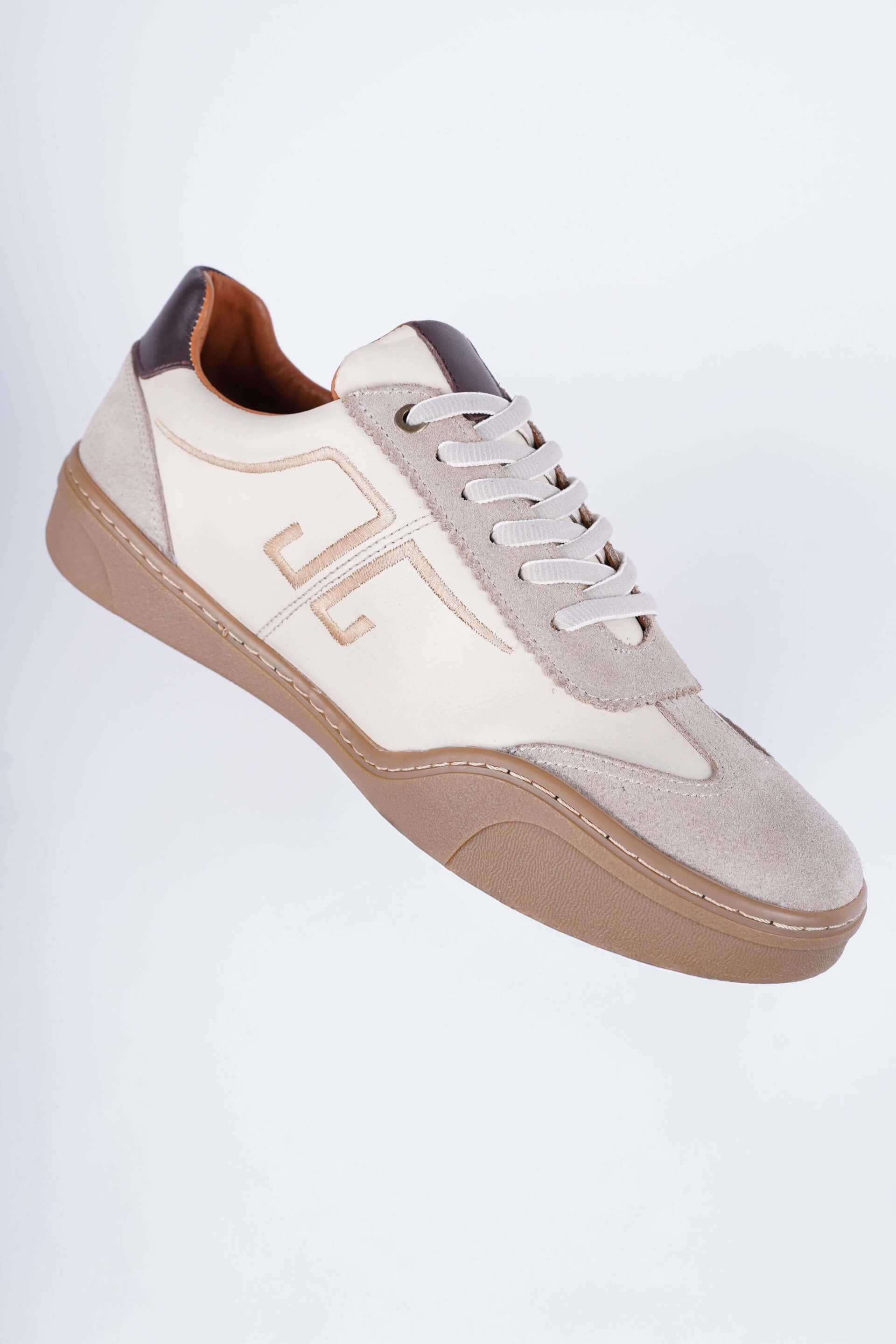 Milano Touch Krem Deri-Süet Casual Ayakkabı - Scalora