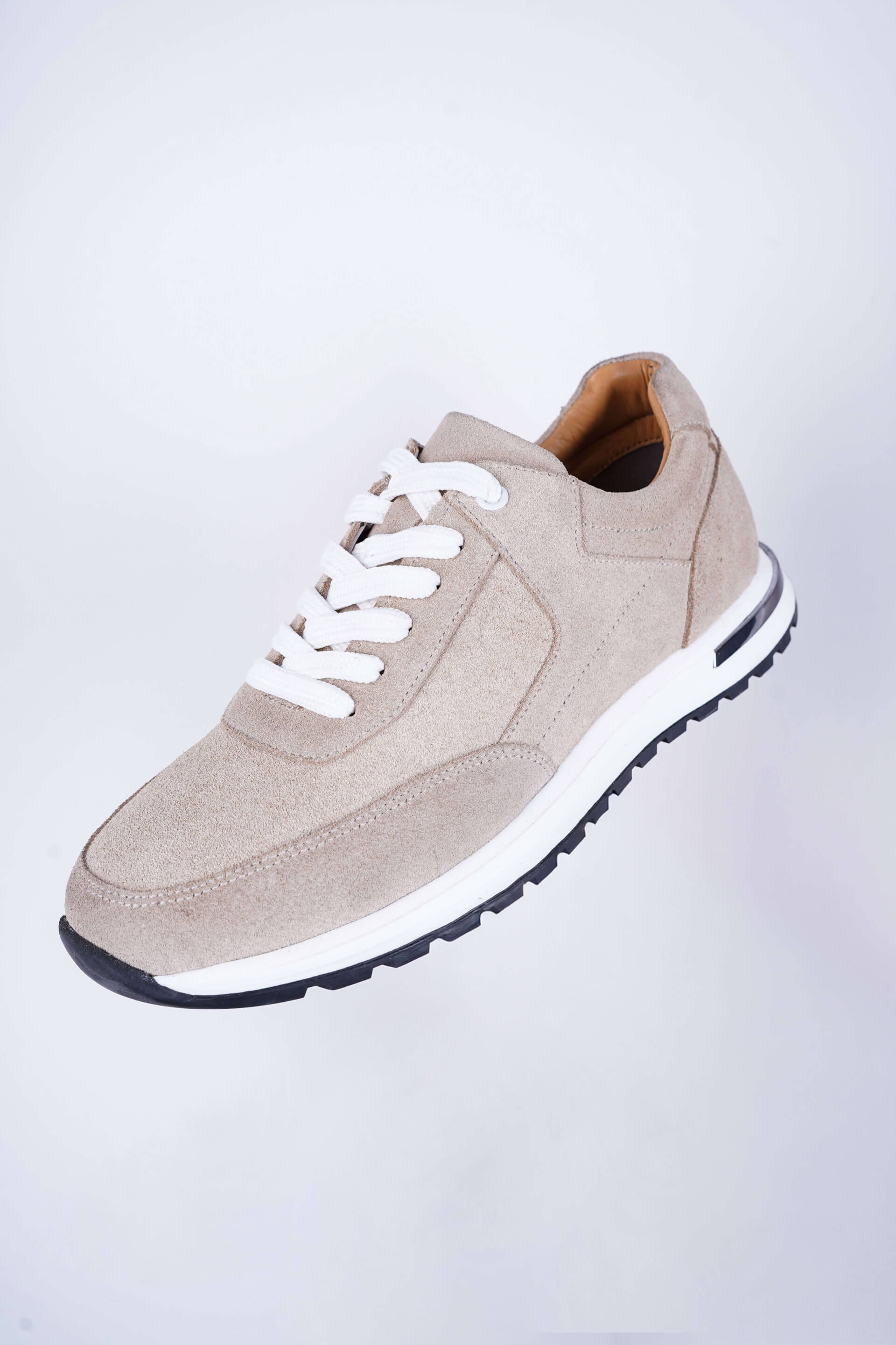 Soft Pace Bej Süet Günlük Sneaker - Scalora